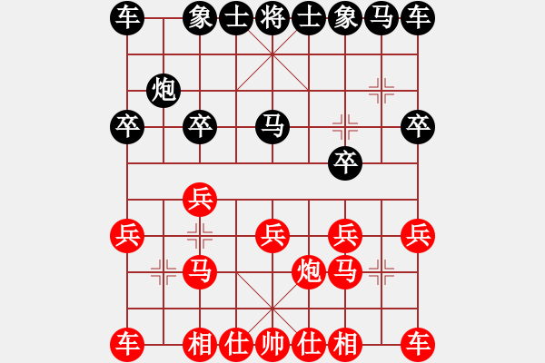 象棋棋譜圖片：3014局 --旋風(fēng)九專雙核 紅先和 小蟲(chóng)引擎25層 - 步數(shù)：10 