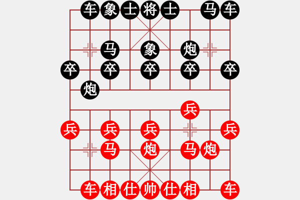 象棋棋譜圖片：依舊無(wú)奇(6級(jí))-勝-輕狂少年(1段) - 步數(shù)：10 