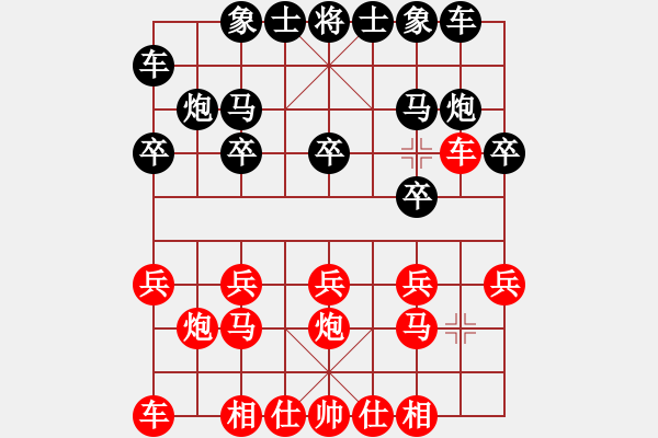 象棋棋譜圖片：江中雪(3段)-伙夫軍(4段) - 步數(shù)：10 