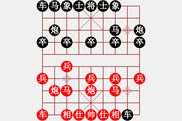 象棋棋谱图片：蔡祖新 先和 杨孝梅 - 步数：10 