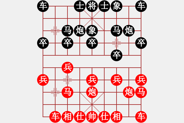 象棋棋譜圖片：浪漫♀王子[991608389] -VS- 棋友；龍[15115431] - 步數(shù)：10 