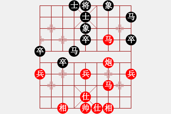 象棋棋譜圖片：探花郎VS咸陽(yáng)棋俠(2010-8-9) - 步數(shù)：40 