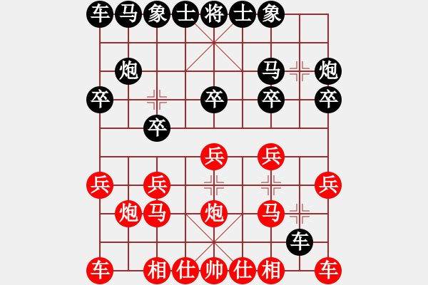 象棋棋譜圖片：2024棋者象棋排位賽[4級]浩軒爺先勝[1級]邸旺 - 步數(shù)：10 