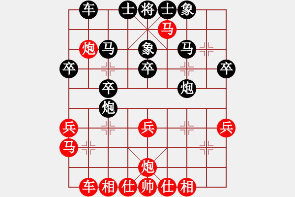 象棋棋譜圖片：2007年弈天聯(lián)賽第二輪：梅婷(日帥)-勝-快樂(lè)觀戰(zhàn)壹(3級(jí)) - 步數(shù)：30 