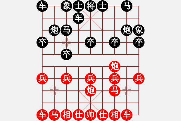 象棋棋譜圖片：天平星張橫(5段)-負-五花肉(9級) - 步數(shù)：10 