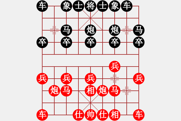 象棋棋譜圖片：R3-05曾文興（霹）先負(fù)陳隆德（?。?- 步數(shù)：10 