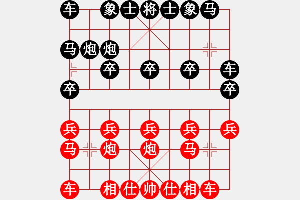 象棋棋譜圖片：文孫先勝韓虎 - 步數(shù)：10 