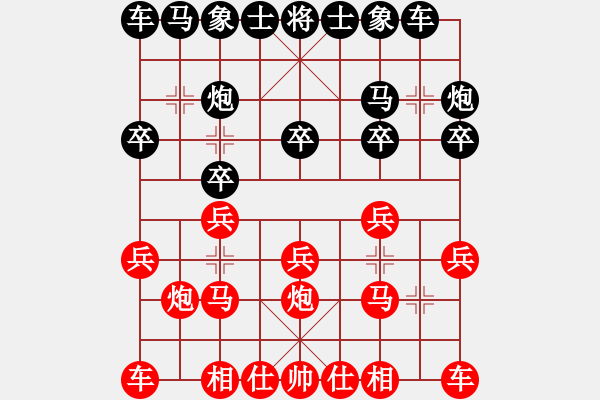 象棋棋谱图片：孙勇征 先负 许银川 - 步数：10 