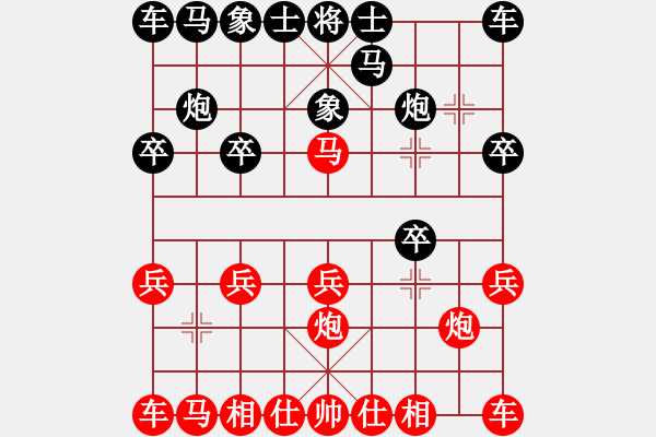 象棋棋譜圖片：測評 3 - 步數(shù)：10 