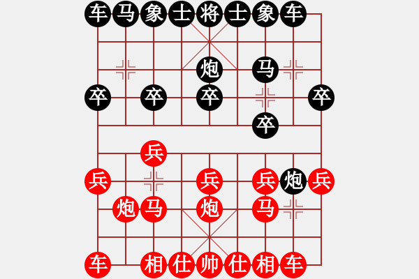 象棋棋谱图片：3轮2台 商洛.薛勇先负夏才武.汉中 - 步数：10 