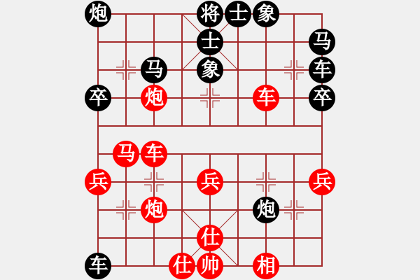 象棋棋譜圖片：鏘鏘車炮行(8段)-負-辰州封刀(1段) - 步數(shù)：40 