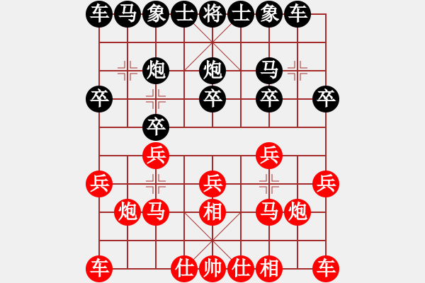 象棋棋譜圖片：柳大華     先勝 陶漢明     - 步數(shù)：10 