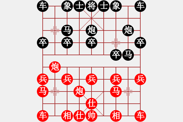 象棋棋譜圖片：劉勇梨(業(yè)六三) 負(fù) 昆侖 A60 過宮炮局 - 步數(shù)：10 