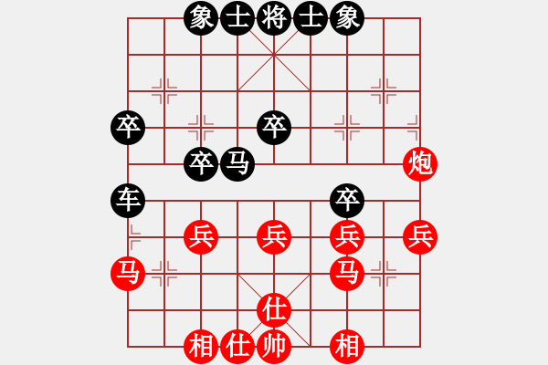 象棋棋譜圖片：劉勇梨(業(yè)六三) 負(fù) 昆侖 A60 過宮炮局 - 步數(shù)：40 