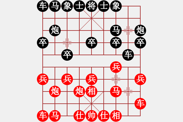 象棋棋譜圖片：陜西省社會體育運動發(fā)展中心 高飛 和 西藏自治區(qū)體育局 蔡佑廣 - 步數(shù)：10 