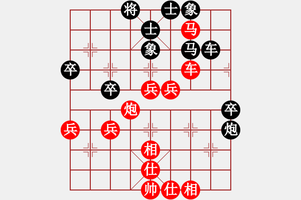 象棋棋譜圖片：贏一盤(pán)實(shí)在難[紅先勝] -VS- 瘋狂斗士-007[黑] 中炮對(duì)列炮 - 步數(shù)：53 