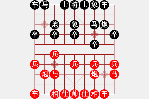 象棋棋譜圖片：九9 蕪湖象協(xié)張壽銀先負(fù)個(gè)人談?dòng)迅?- 步數(shù)：10 