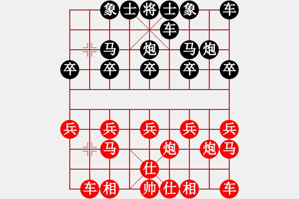 象棋棋譜圖片：一天中天一(1段)-勝-義煤千秋(1段) - 步數(shù)：10 