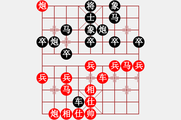 象棋棋譜圖片：周鋪(9星)-負(fù)-木劍庫(kù)測(cè)試(9星) - 步數(shù)：40 