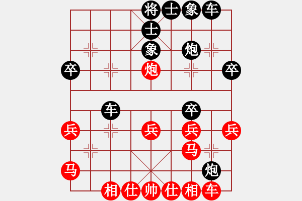 象棋棋譜圖片：csg0898紅負(fù)葬心【五六炮對屏風(fēng)馬】 - 步數(shù)：28 