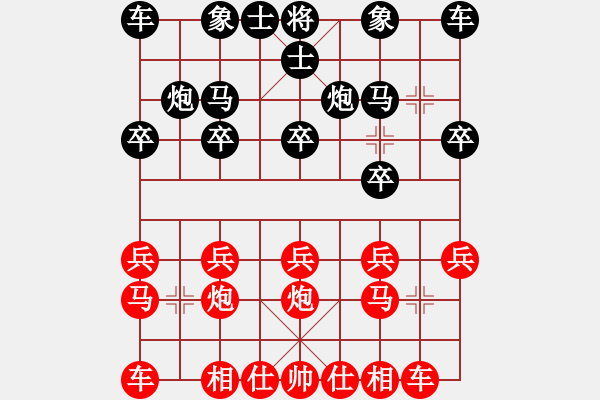 象棋棋譜圖片：百思不得棋解[575644877] -VS- 野風樹樁盆景[584972231] - 步數(shù)：10 