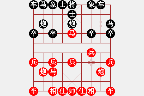 象棋棋譜圖片：11402局 A40-起馬局-旋九專雙核-傻瓜 紅先和 小蟲引擎24層 - 步數(shù)：10 