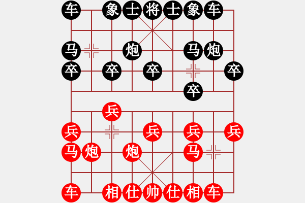 象棋棋譜圖片：xiwen(1星)-勝-bbboy002(8弦) - 步數(shù)：10 