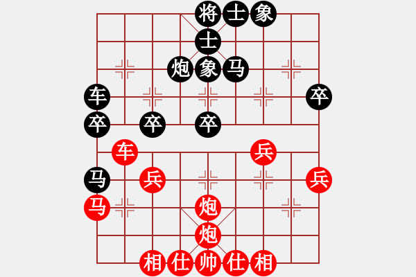 象棋棋谱图片：2--01---陶汉明---士4进5 马三进一---车六进三 - 步数：40 