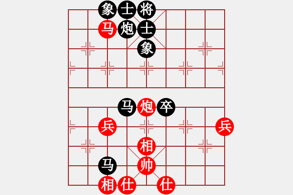 象棋棋譜圖片：屏風(fēng)馬應(yīng)56炮不進(jìn)兵(業(yè)三升業(yè)四評測對局)我后勝 - 步數(shù)：60 