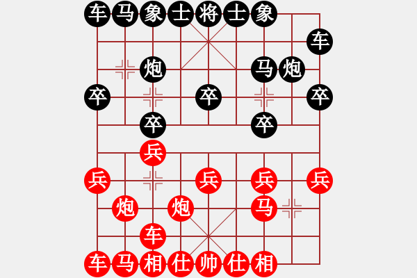 象棋棋譜圖片：測評 對過宮炮 - 步數(shù)：10 