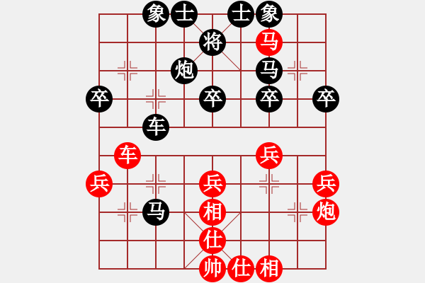 象棋棋譜圖片：第二十一桌 蔡安爵先勝鄭良國 - 步數：40 