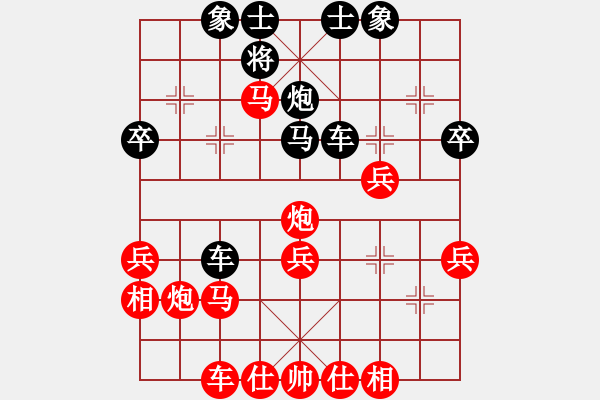 象棋棋譜圖片：斗棋戰(zhàn)士(2段)-負(fù)-駿馬圖(3段) - 步數(shù)：40 