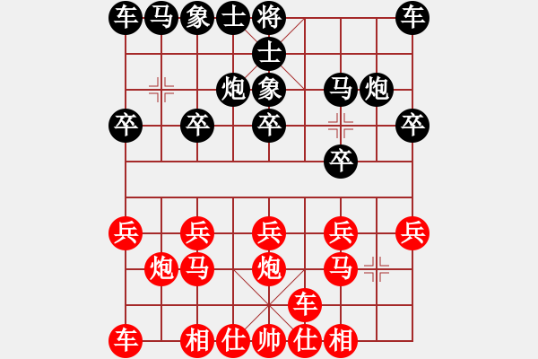 象棋棋譜圖片：橫才俊儒[292832991] -VS- 老三[3291145108] - 步數(shù)：10 