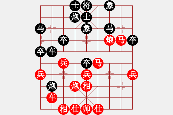 象棋棋譜圖片：煮酒論棋雄(9段)-勝-gzfgzfgzf(月將) - 步數(shù)：40 