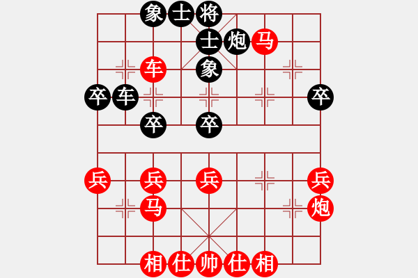 象棋棋譜圖片：2023.5.17.8先勝五八炮直橫車對(duì)探頭炮 - 步數(shù)：40 