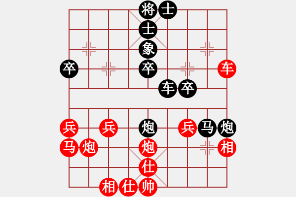 象棋棋譜圖片：936局 D50- 中炮對(duì)列炮-象棋旋風(fēng)九代專(zhuān)業(yè)版(業(yè)余) (先負(fù)) 旋風(fēng)引擎23層 - 步數(shù)：40 