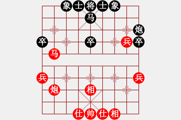 象棋棋譜圖片：奇門(mén)☆戰(zhàn)神07號(hào) 和 〖大鴻棋弈〗巽 - 步數(shù)：40 