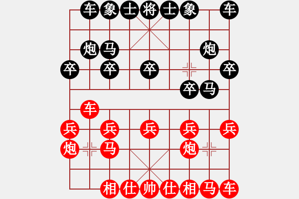 象棋棋譜圖片：吉林省棋牌管理中心 黃大為 負(fù) 中國(guó)棋院杭州分院 吉星海 - 步數(shù)：10 