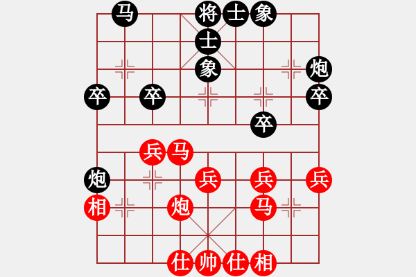 象棋棋譜圖片：陜西天宇電力 劉小寧 勝 寶雞陳倉區(qū) 呂九河 - 步數(shù)：30 