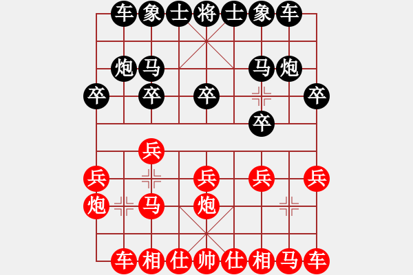 象棋棋譜圖片：qtdlr(3段)-勝-yaojhxq(7段) 飛鷹 - 步數(shù)：10 