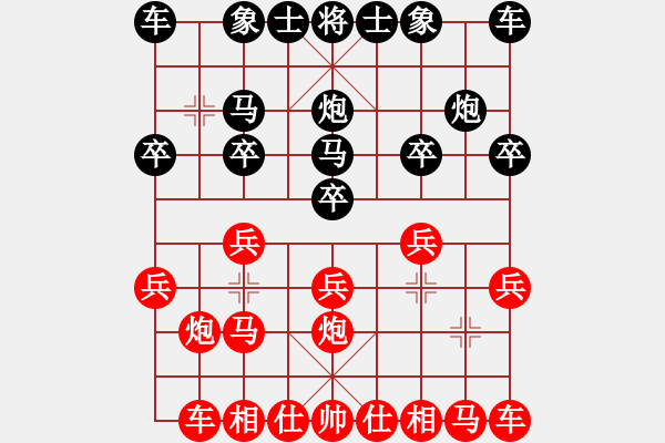 象棋棋譜圖片：濰坊衛(wèi)校[紅] -VS- 海闊天空[黑] - 步數(shù)：10 