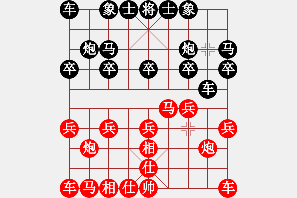 象棋棋譜圖片：品棋對手[-] -VS- q★品棋夜郎游俠[1467185452] - 步數(shù)：10 