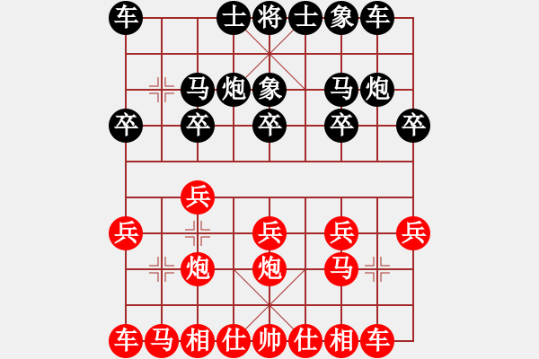 象棋棋譜圖片：待宰牛(1段)-負(fù)-棋思(4段) - 步數(shù)：10 