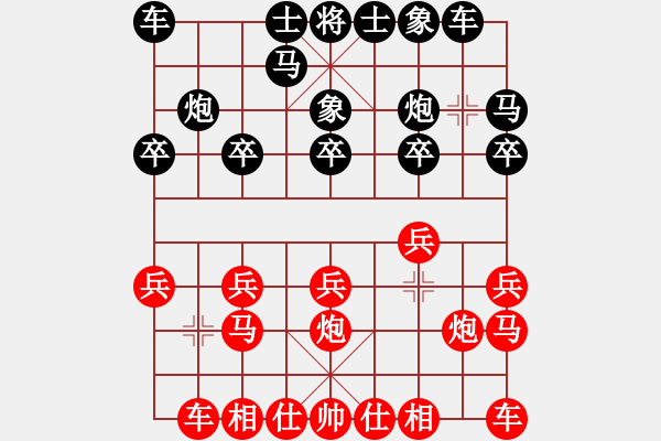 象棋棋譜圖片：夏日的雪-找對(duì)方破綻（深有體會(huì)） - 步數(shù)：10 