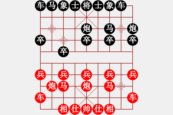 象棋棋譜圖片：神主宰(4f)-勝-前世棋緣(7星) - 步數(shù)：10 