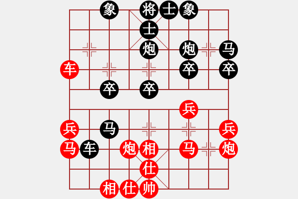 象棋棋譜圖片：泡妞商業(yè)庫(kù)(天罡)-勝-網(wǎng)絡(luò)人機(jī)王(北斗) - 步數(shù)：30 