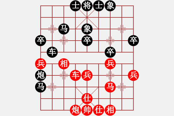 象棋棋譜圖片：申城王無敵(9星)-負(fù)-參觀(北斗) - 步數(shù)：40 