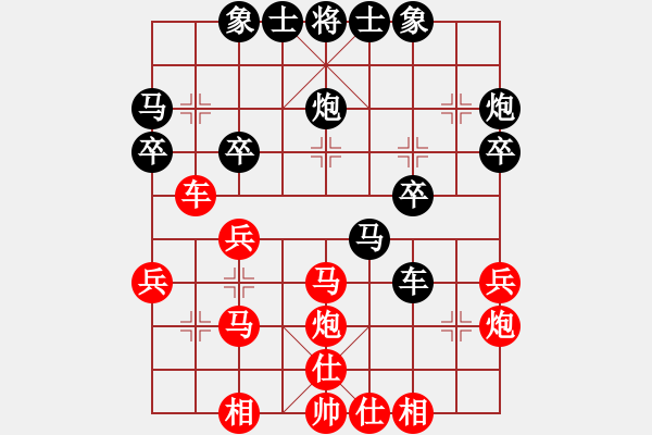 象棋棋譜圖片：2024第12屆寶寶杯邀請(qǐng)賽孟繁睿先勝許國(guó)義5 - 步數(shù)：30 