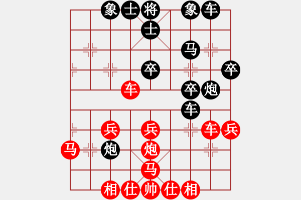 象棋棋譜圖片：老娘要?dú)⑷?月將)-勝-弈雄(9段) - 步數(shù)：30 