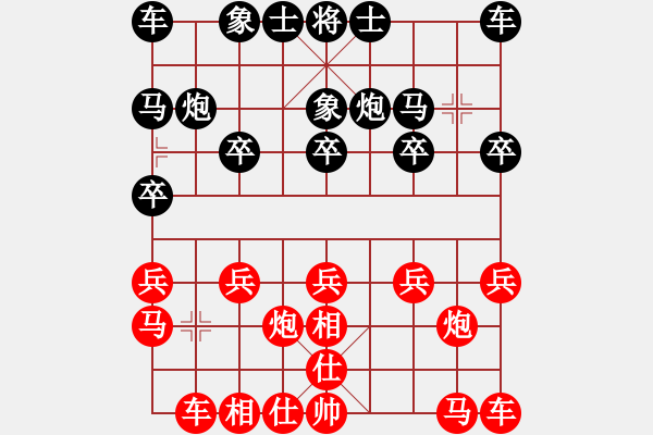 象棋棋譜圖片：筱藝[2861149990] -VS- 啊，神來了[190781415] - 步數(shù)：10 